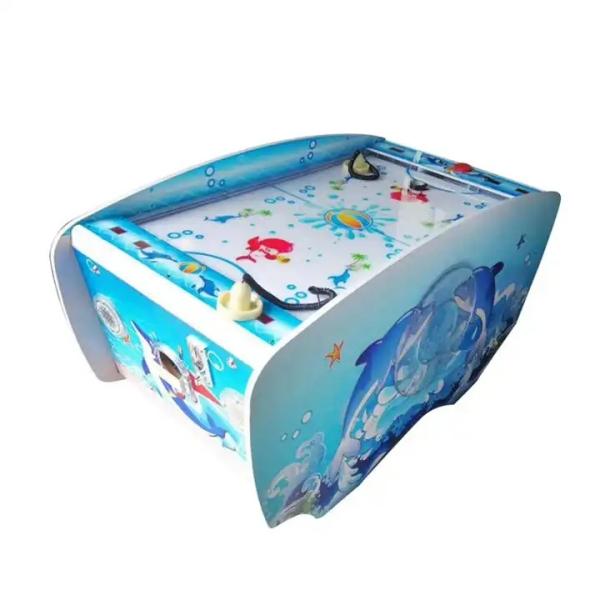 Full Size Coin Operated Air Hockey Table Machine For Children'S Entertainment