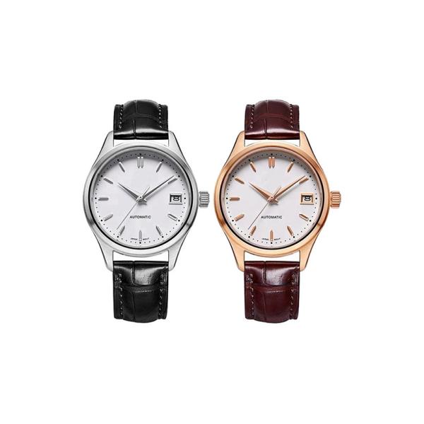 Automatic Stainless Steel Watch Three Hand Antique Custom 9015 Movt Sapphire Glass