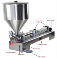 Pneumático de alto precio semiautomático mantequilla de maní líquido viscoso yogur gelatina tomate pasta salsa de mermelada