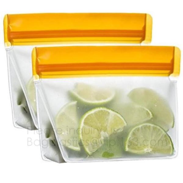 Reusable Silicone Food Storage Bag Washable Silicone Fresh Bag for Fruits Vegetables Meat Preservation bagplastics bagea