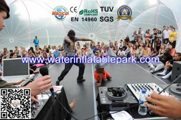 1.0mm PVC  Clear Camping Tent  / Party Inflatable Lawn Bubble Tent