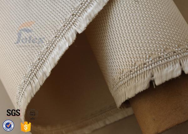 800℃ Fiberglass Fire Blanket 1.2mm 1150g , Satin Weave Brown Silica Fabric