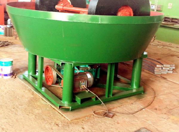 Grinding Gold Beneficiation Machine Wet Pan Mill High Yield ISO9001 Certificate