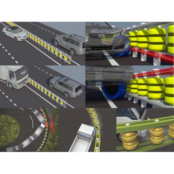 Safety Roller Guard Barrier Anti Collision Proof Rolling Barrier System