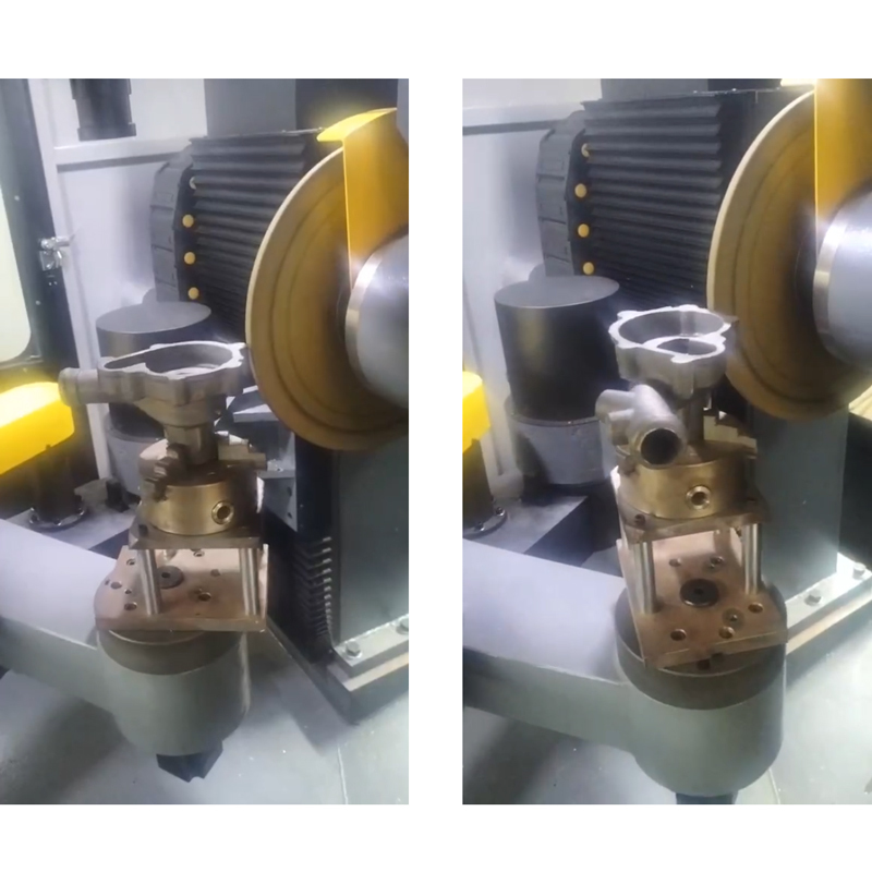 PLC Control Automatic Tool Changer Metal Grinding Buffing Deburring Flexible