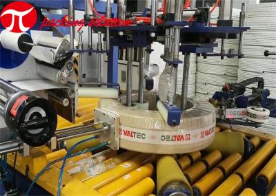 máquina de embalagem plástica da tubulação do PVC da bobina de 600mm automática com sistema de descarregamento de rotulagem