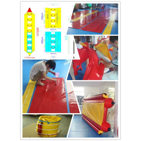 Waterproof 0.9mm PVC Inflatable Fly Fish Banana Boat For Water Games