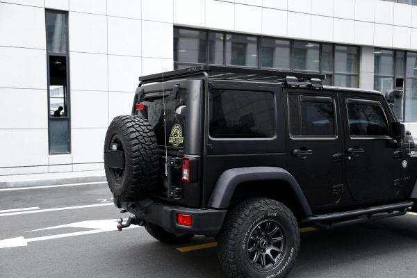 Customized Aluminum Alloy Roof Rack Luggage Bracket Gear Platform for Jeep Wrangler JK