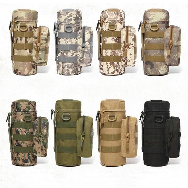 Tactical Molle Water Pouch, Tactical Bottle Holder ornaments Water Bottle Bag Hydration Carrier H20 Pouch Kettle Pouch