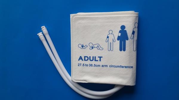 Adult Disposable NIBP Cuff  Double Tubes for 5 Sizes With Plastic Connector