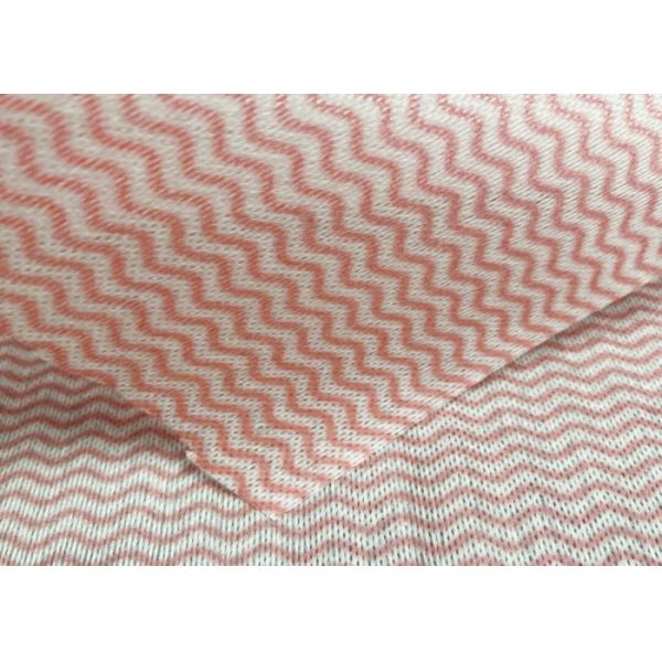 Viscose / PET Ultra Soft Customized Color Wave Pattern Spunlace Nonwoven