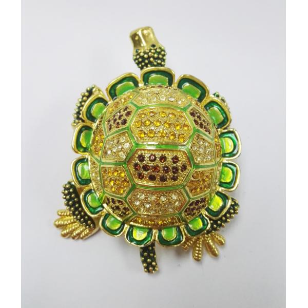 Custom Turtle shape zinc alloy gift jewelry boxes turtle trinket box jewelry box