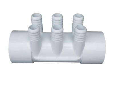 2 Inch 6 Ports Plastic Water Manifold 3/4 Barb Water Distributor For Hot Tub Jets