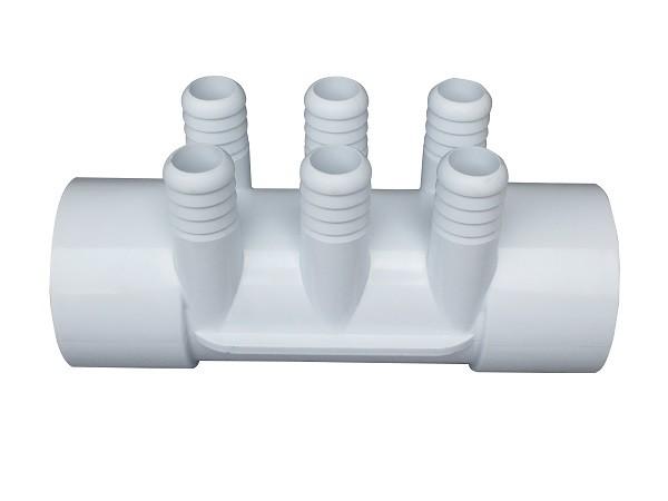 Spa And Pool PVC Plastic Water Manifold 2 slip x 2 slip x (6)  ,  Hot Tub Replacement Parts