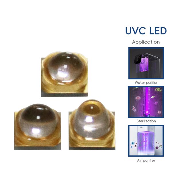 Uv  LED UV-C LED 3W 110mW 500mA Led 270nm 3838 275nm Uv Leds High Power UV UVC LED UV-C LED 265nm UVC