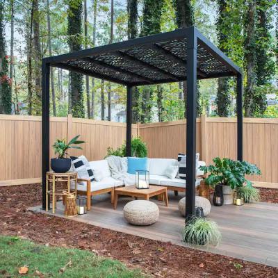 Kit 4x4 Pavilhões para exteriores Fabricantes de vidro Alumínio Bioclimático 5x3 Pvc Pergola Bioclimática Alumínio Madeira Gazebo