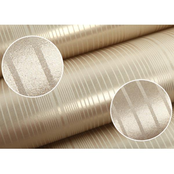 High End Striped Removable Luxury Modern Wallpaper For Living Room , Non Woven Paper
