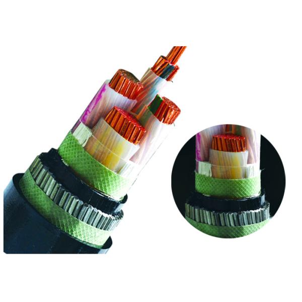 4 СВА ПВК меди СЛПЭ электрического кабеля низшего напряжения стального провода ядров бронированный привязывает