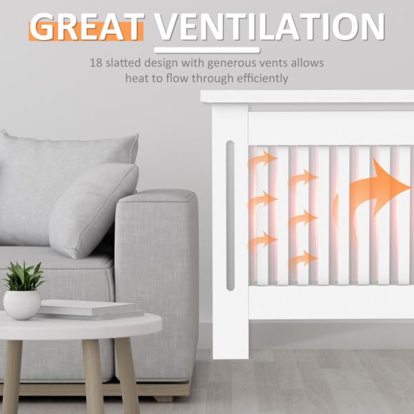 MDF Wood Radiator Cover 81cm Height