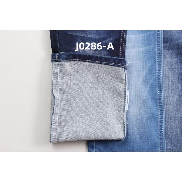 Оптовая продажа 10 унций Синяя растяжка специальная ткачество джинсовая ткань для джинсов