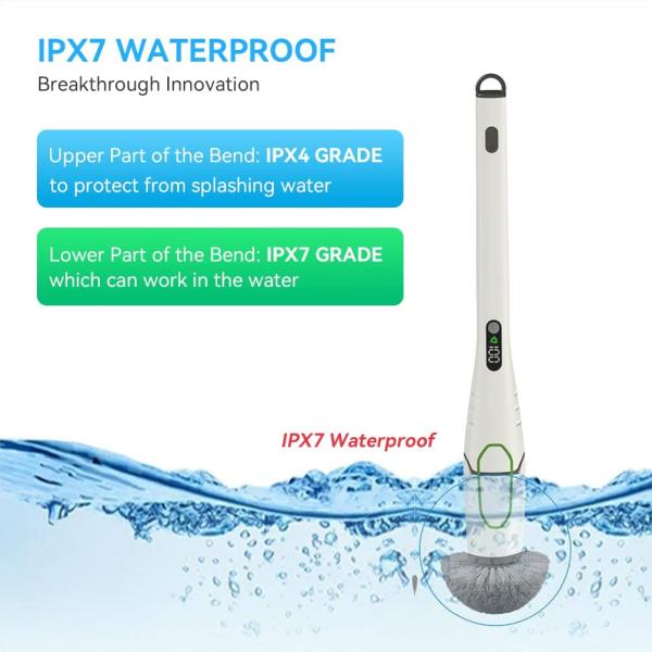 Электрический скруббер закрутки, щетка силы скруббера пола 360°, 2 дисплей СИД скорости HD, с меняемой щеткой 6