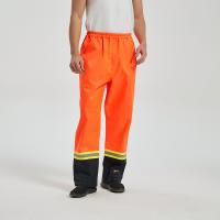 Calças do trabalho da prova da chuva de EN20471 HIVIS franco, chama antiestática da visibilidade alta - calças retardadoras do trabalho