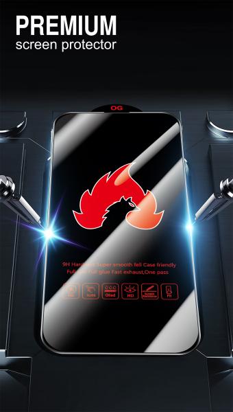 Tempered Glass Cell Phone Screen Protector AB Glue For Iphone