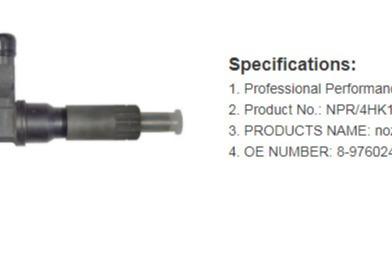 095000 5345 Denso Diesel Fuel Injectors For 4HK1 6HK1 8-97602485-6 8976024856