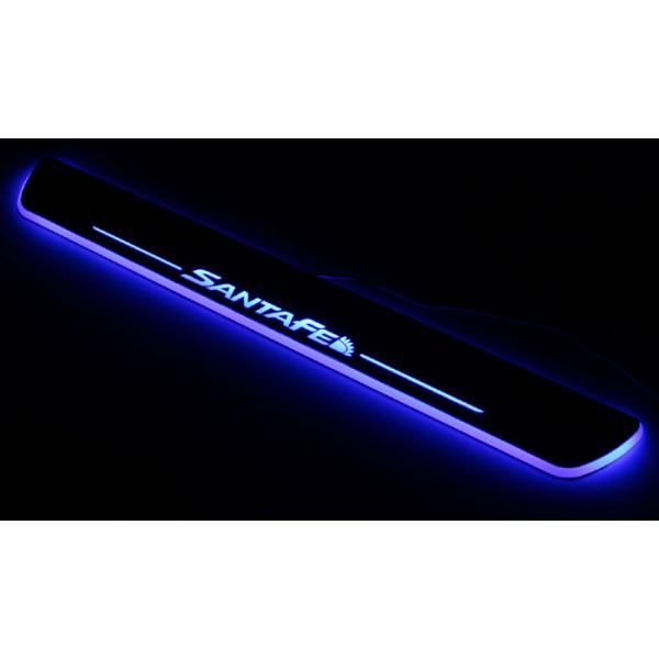 Hyundai SantaFe IX45 LED light car door sill scuff plate China wholesale