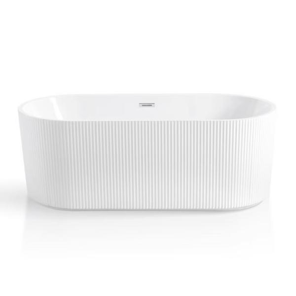 Seamless Bonding White Acrylic Alcove Bathtub Free Standing 72x42