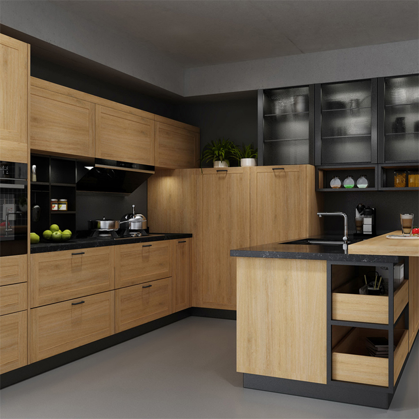 European Style Kitchen Units Set Furniture Cabinet for Modern Kitchen Renovation