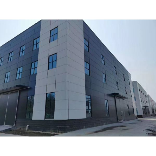 Customized Prefabricated Steel Warehouse with 1.2m Brick Wall and ±1% Tolerance for Bending Processing