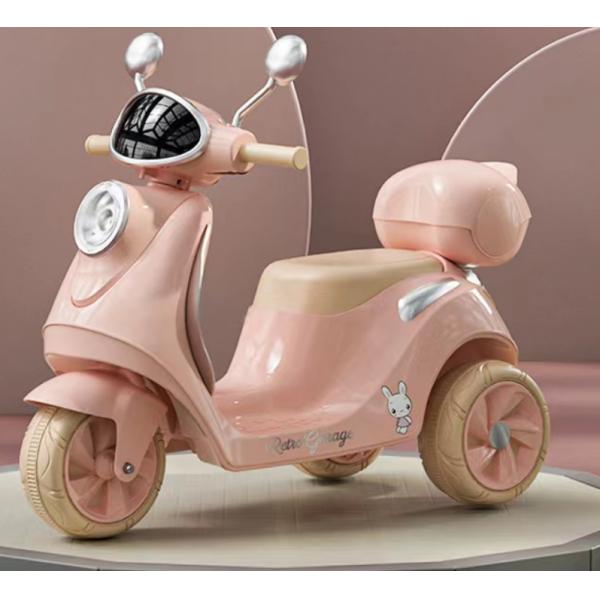 PP Plastic 6v Electric Ride on Car Motorbike for Kids Storage Box and Lights 2023