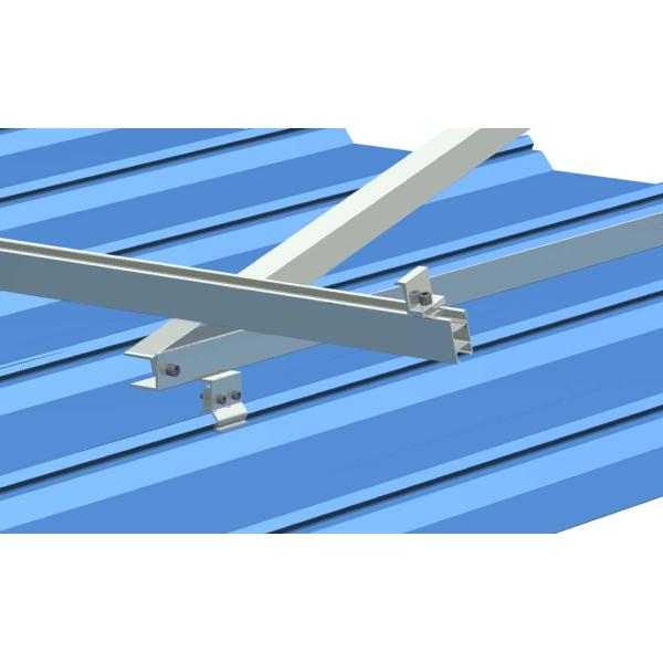 Triangle Photovoltaic Metal Roof Clamps For Solar Panels 60m/S Corrugated