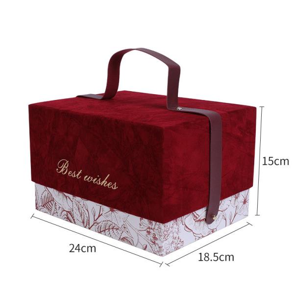 Luxury Cardboard Paper Holiday Gift Empty Box Portable Cosmetic Jewelry Packaging