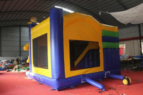 Durable Pvc Material Inflatable Bounce House Minions Series Theme Wsc-324