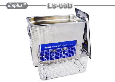 LS - 06D 6.5 Liter Digital Pipe Tube Ultrasonic Cleaner Machine / Ultrasonic Cleaning Bath Lab Use