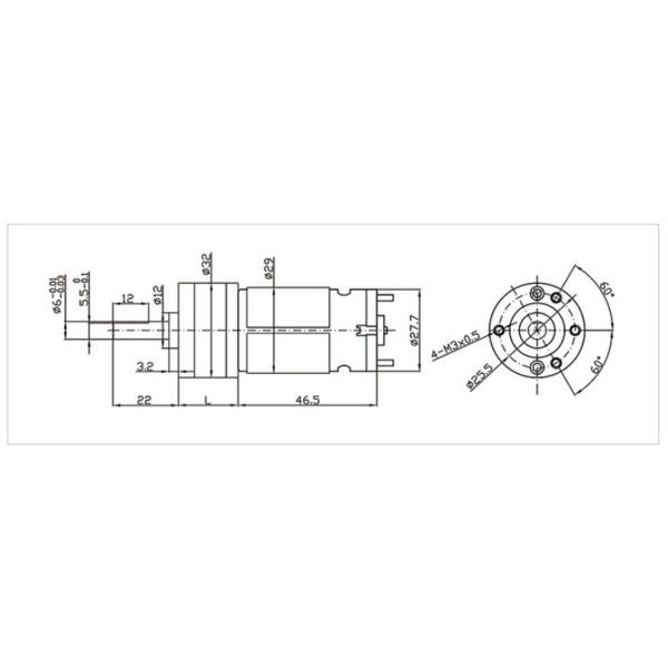 4NM Torque Gear Reducer Motor 12V Safety Box Spur Gear Motor For Lift Rod