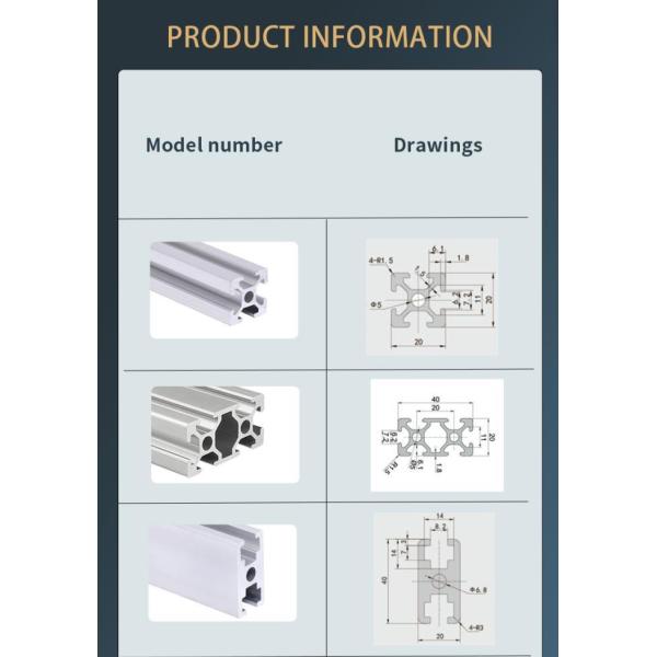 Profilé en alliage d'aluminium anodisé 4040 argenté standard européen 40x40