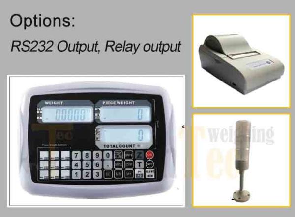 280mmX280mm Platform 1500kg Electronic Counting Bench Scale