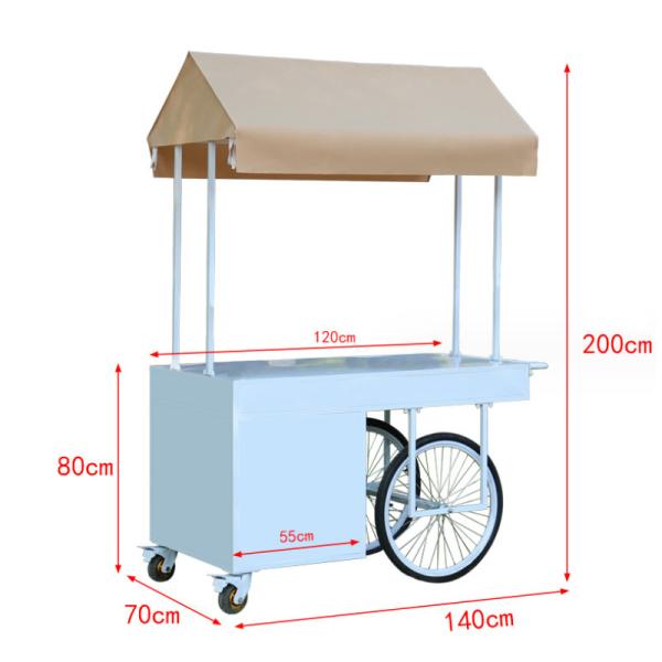 Outdoor Vendor Wine Fast Food Truck Entrepreneurial Stall Food Cart