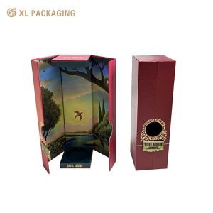 Custom Double Door Magnetic Closure Wine Gift Box with Eco-Friendly Materials