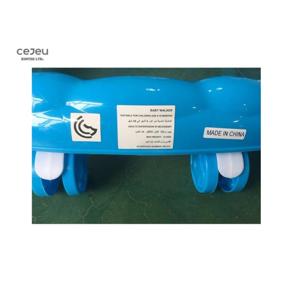 Plastic 20kg Round Walker Seat Fabric 8 Wheels 59*63*58cm