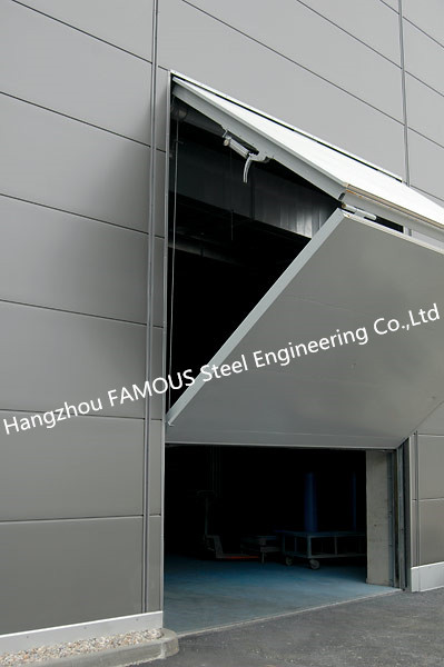 Modern Industrial ISO3834 High Speed Door Horizontal And Lifting Swirled Backwards