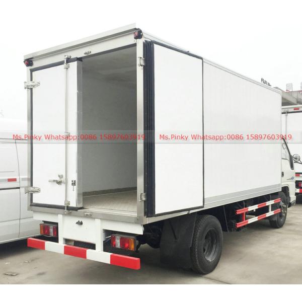 Mini Foton Refrigerated Box Truck Reefer Van Truck With 103HP Petrol Gasoline Engine
