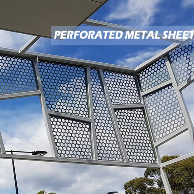 Пефорированные круглые панели сетки Corten 5mm отверстия, пефорированная сетка Bunnings для дорожки или проступи лестницы