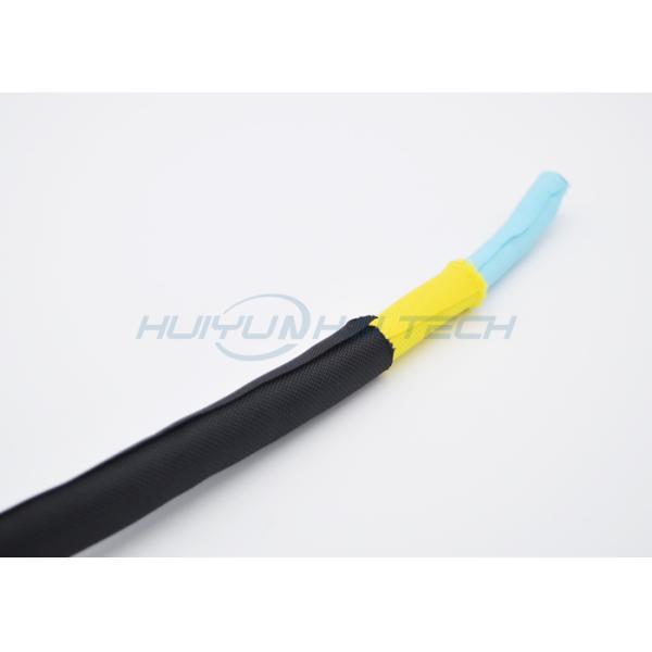 Собственная личность создавая программу-оболочку сплетенная защитная оболочка кабеля, Слевинг черных/желтого цвета провода и кабеля