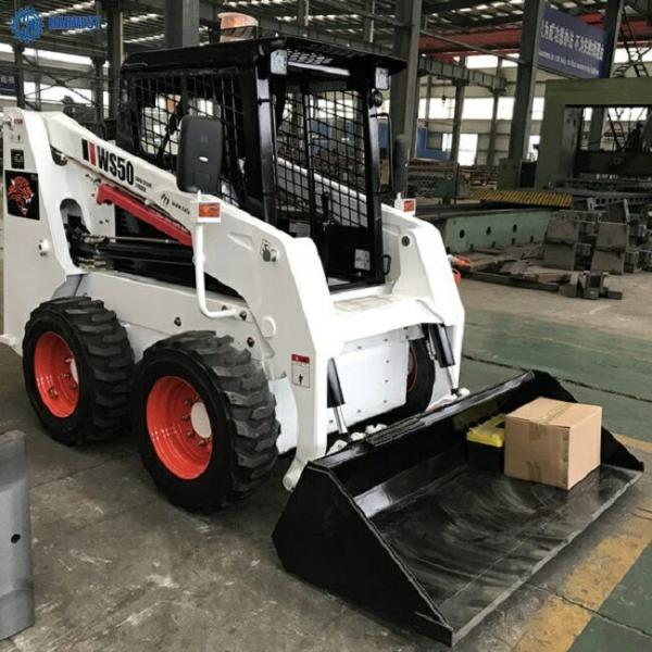 0.4m3 cubeta 2700*1469*2007mm 0,8 Ton Hydraulic Skid Steer Loader