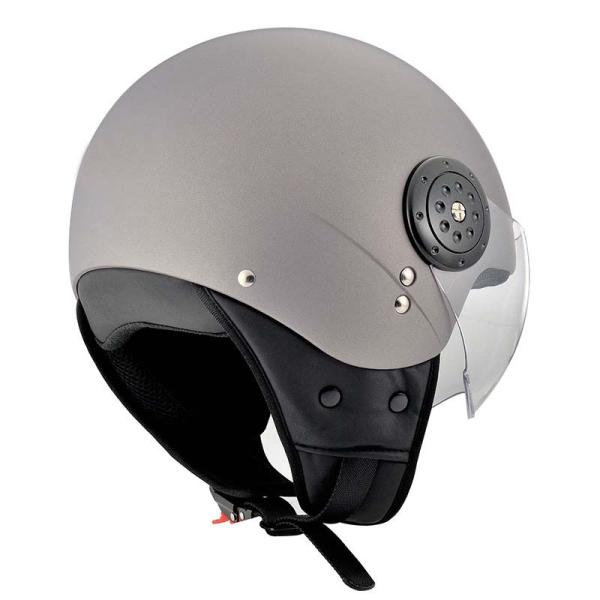 Gray/Red ABS Custom Half Face Helmet DOT ECE Certified Open Face Motorcycle Helmet