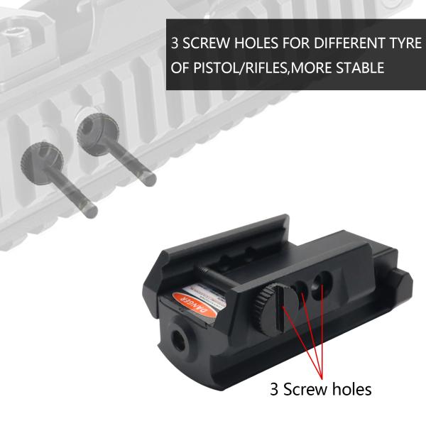 Видимость лазера рельса ткача корокоствольного оружия 650nm видимости лазера IPX4 красная стандартная тактическая